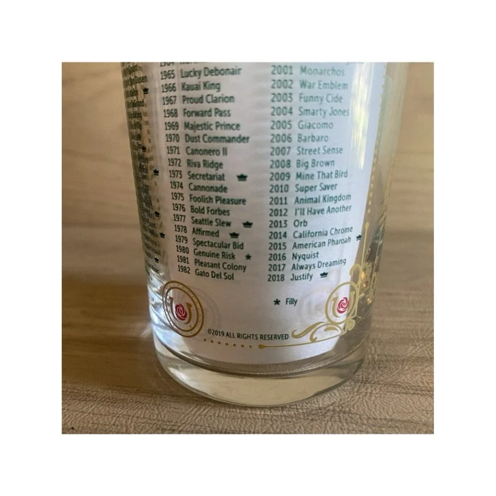 Kentucky Derby Glasses Churchill Downs 2019 Mint Julep 12 oz  EUC Display only